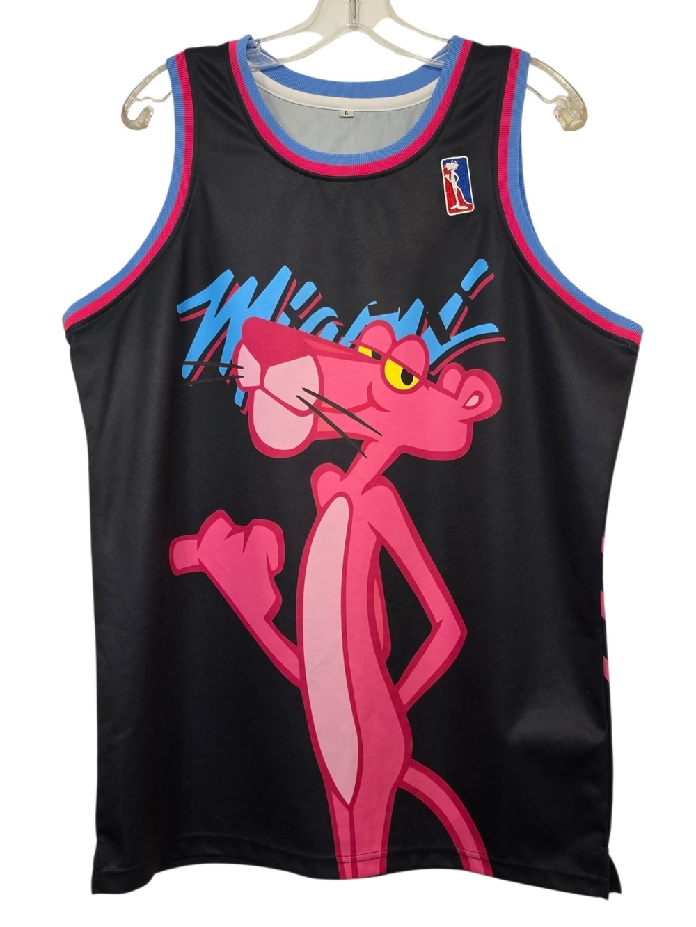 Pink Panther Miami #3 Basketball Jersey Tank Top Men's Large Streetwear Y2K